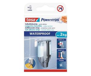 Tesa regletas de gran capacidad resistentes al agua (6 unidades)