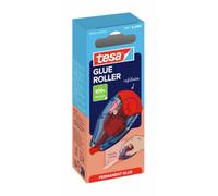Tesa Roller ecoLogo Pegamento en Cinta Permanente, Rodillo Adhesivo Recargable con Cinta Doble Cara Resistente al Rompimiento, Sin Disolventes, 14 m x 8.4 mm