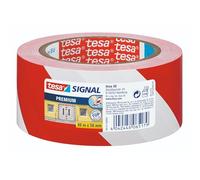 tesa SIGNAL Premium - Cinta de Señalización Multiusos - Cinta Adhesiva de Balizar para la Señalización Permanente de Zonas o Áreas de Peligro, 66 m x 50 mm, Multicolor