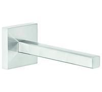 tesa Soporte portarollos WC DELUXXE, metal cromado brillante, autoadhesivo, tecnología adhesiva de montaje, 50mm x 50mm x 132mm