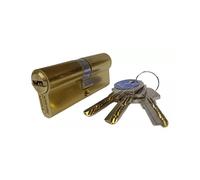 TESA T6353030L: Cilindro europeo T60, 30 x 30 mm, acabado latonado, compatible con cerraduras de perfil europeo, uso residencial y comercial, instalación sencilla, sustitución y obra nueva
