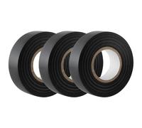 Tesa Tape - Cinta Aislante Negra de Alta Calidad- Pack de 3 rollos