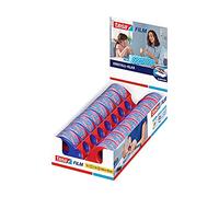 tesa Tesafilm 57858-00000-03 - Dispensador de cinta adhesiva (10 m x 19 mm), color rojo y azul