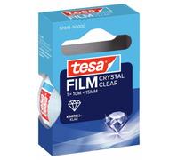 tesa tesafilm Crystal Clear Cinta extra transparente - 10 m x 15 mm | Cinta adhesiva transparente - Gran adherencia - Resistente al desgarro, sin disolventes y duradera