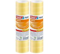 tesa tesafilm standard - Cinta Adhesiva Multiuso Transparente para el Hogar, la Oficina y la Escuela - 10 m x 15 mm - 10 Piezas (Paquete de 2)