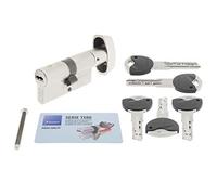 Tesa Assa Abloy TK1B3040N: Cilindro europeo TK100, 30 x 40 mm, acabado niquelado, compatible con cerraduras de perfil europeo, uso residencial y comercial, instalación sencilla