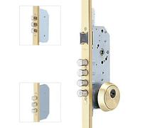 Tesa tlb - Cerradura 3 50/85 45mm sin bombillo acero oro