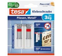 Tesa Tornillo Adhesivo Ajustable para Azulejos y Metal 3 kg