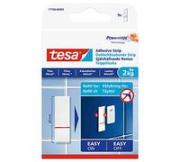 tesa UK 77760-00005-00 - Tiras adhesivas extraíbles para azulejos y superficies metálicas, transparentes, 2 kg por