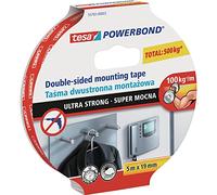 tesa UK Powerbond - Cinta de espuma ultra fuerte de doble cara, 5 m x 19 mm