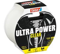 tesa Cinta de reparación Ultra Power Clear – Transparente resistente al clima 10 m x 48 mm