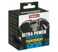 tesa Cinta adhesiva Ultra Power Under Water Transparent – Impermeable para piscinas, 1,5 m x 50 mm