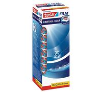 tesa Cinta adhesiva tesafilm Cristal Clear – Transparente, alta adhesión, 10 rollos 33 m x 15 mm