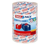 tesapack Crystal Clear, transparente, 3 x 66mx50mm