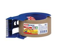 Tesapack strong brown 1 x 66m:50mm + blue dispenser