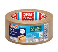 tesapack ULTRA STRONG PAPER - cinta de embalaje de papel reforzada con fibra de vidrio, fuerte adhesión, reciclable (FSC), 25 m x 50 mm