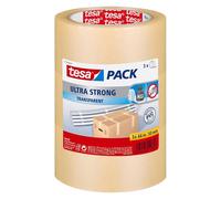tesapack Ultra Strong - PVC Packing Tape for Firm Packaging and Secure Packing -