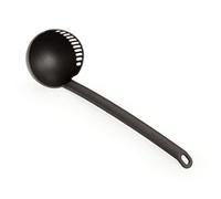 Tescoma - 638017, Space Line, Cucharón perforado, para escurrir, bordes altos, antiolores, nailon, negro