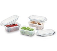 Tescoma 892108 - Juego de 3 recipientes para alimentos rectangulares, 1 l, línea FRESHBOX