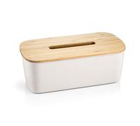 Tescoma 900825 Online, Porta pañuelos de bambú, dispensador de pañuelos, Caja para pañuelos de Papel, 28,5 x 15 x 10,5 cm