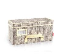 Tescoma Caja almacenaje ropa FANCY HOME 40 x 18 x 20 cm, crema