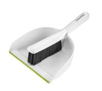 Tescoma 900944 - Escoba y recogedor de plástico blanco, línea ProfiMATE