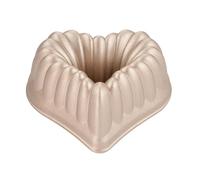 Tescoma Delícia 623138 - Molde de donut con forma de corazón, 16 cm de diámetro, color dorado