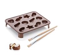 Tescoma Delicia Choco Molde Bombones, Silicona, Marrón, 15,8 x 3,4 x 19 cm, 2 Unidades