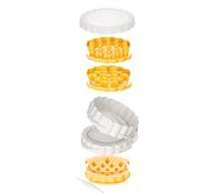 Tescoma Delicia Utensilios para Pasteles Enrejados, Plástico, Amarillo, 12,8 x 7 x 21,4 cm