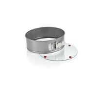 Tescoma Molde desmontable Delicia ø 20 cm, con fondo de cristal, acero inoxidable