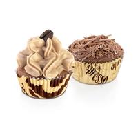Tescoma - Pack 100 Moldes de Papel Ø 4 cm Delicia Café - Mini Cápsulas para Cupcakes y Repostería - Resistentes al Calor - Desechables