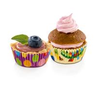 Tescoma - Pack 60 Moldes de Papel Ø 6 cm Delicia Niños - Cápsulas para Cupcakes y Repostería - Resistentes al Calor - Desechables