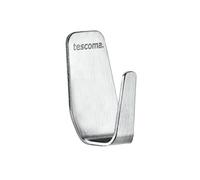 Tescoma Presto Percha Pequeña, Acero Inoxidable, Gris, 15,5 x 7 x 1,8 cm, 2 Unidades