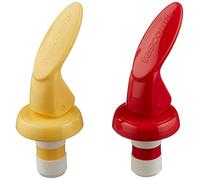 Tescoma Tapón hermético Presto para botellas, plástico rojo 17x11.5x3.6 cm, 2 unidades