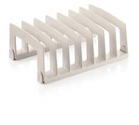 Tescoma - Soporte para Tapas de Plástico FlexiSPACE - Organizador de Cocina para 7 Tapas - Apto para Lavavajillas - Color: Blanco