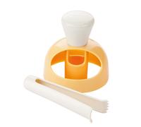 Tescoma UTENSILIO para Donuts Americanos C/Pinzas Delicia, De plástico, Color Blanco, Amarillo