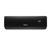 Tesla Aire Acondicionado Inverter Split 3.000 Frigorías [Hasta 30m2] (12.000 BTU) - Wi-Fi, Bomba de Calor Energético, Ultra Silencioso, Gas R32 (Negro)