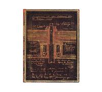 Paperblanks Cuaderno Tesla – Sketch of a Turbine, tapa blanda sin líneas (Embellished Manuscripts)