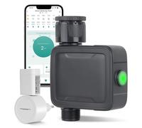 Tesmotor Ordenador de Riego, Programador de Riego WiFi Inteligente, Temporizador de Riego Automático con Control por App y Voz, Función Retardo de Lluvia, Sistema de Riego para Jardín e Invernadero