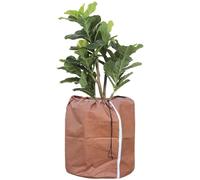 Tesmotor: Protector térmico para macetas, ideal para plantas en macetas, bolsa protectora para plantas, uso en invierno, protección para macetas con cordón, 50 x 45 cm