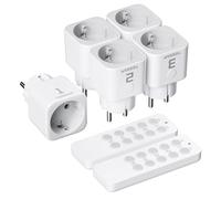 TESSAN Kit de Enchufes Inalámbricos, 5 Enchufes con 2 Mando a Distancia
