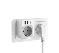 TESSAN Ladron Enchufes con USB C, 4 en 1 Cargador Ladrón Enchufes