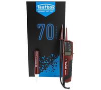 Testboy Profi III DUO Jubi Box con Testboy 10 gratuito (función de voltímetro precisa y alto nivel de seguridad - CAT IV 1000 V, prueba de campo giratorio bipolar, búsqueda de fase unipolar)