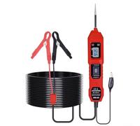 Tester de Circuitos de Coche para profesional con Cable Largo 4.5 Metros, Detector de Voltaje 3.5V-36V y Polaridad para Reparación Vehicular(red)