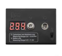 Tester de para resistencia Digital 0.01-19.9Ω LED Portátil Tester | para rango 0.01-19.9Ω, para pantalla LED roja, lectura rápida, para ideal para electrónica pequeña, baterías no incluidas