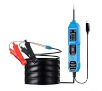 Tester de Voltaje para Coche para profesional, Detector de Polaridad y Cortocircuitos con Extensión 4.5m, para herramienta de Diagnóstico Eléctrico Precisa para Mecánicos(Blue)
