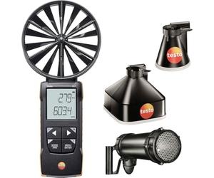 Testo Kit 317 con embudos y alisador de flujo con conectividad de aplicación