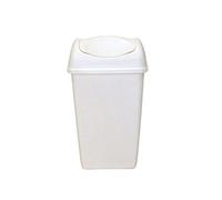 Testrut 235680 - Cubo de Basura con Tapa giratoria (25 L), Color Blanco