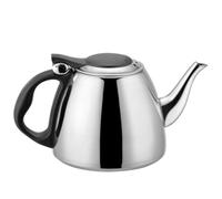 Tetera de Acero Inoxidable 1,2 L Fondo Plano para Calentar | Resistente al Calor, Asa Aislante y Boquilla Amplia, para Café o Leche en Cocina Doméstica Color Aleatorio
