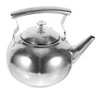 Tetera de Acero Inoxidable con Colador para Infusiones y Leche | Fácil Vertido, Apta para Cocina de Inducción, Uso en Casa y Sopas Instantáneas